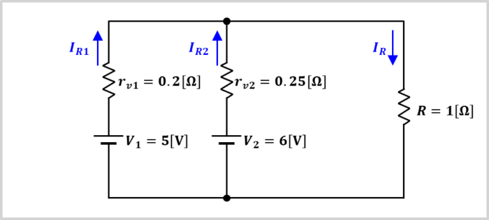 電圧源と電流源の『例題』